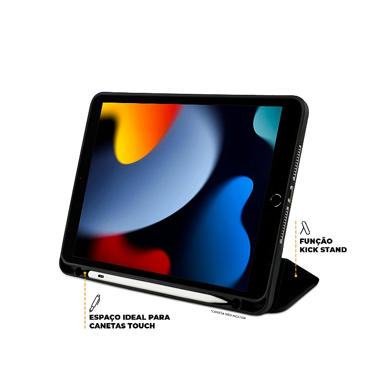 Kit Capa Clear View + Película Nano Vidro para iPad 10.2'' (7ª / 8ª / 9ª Geração) - Gshield - foto 3