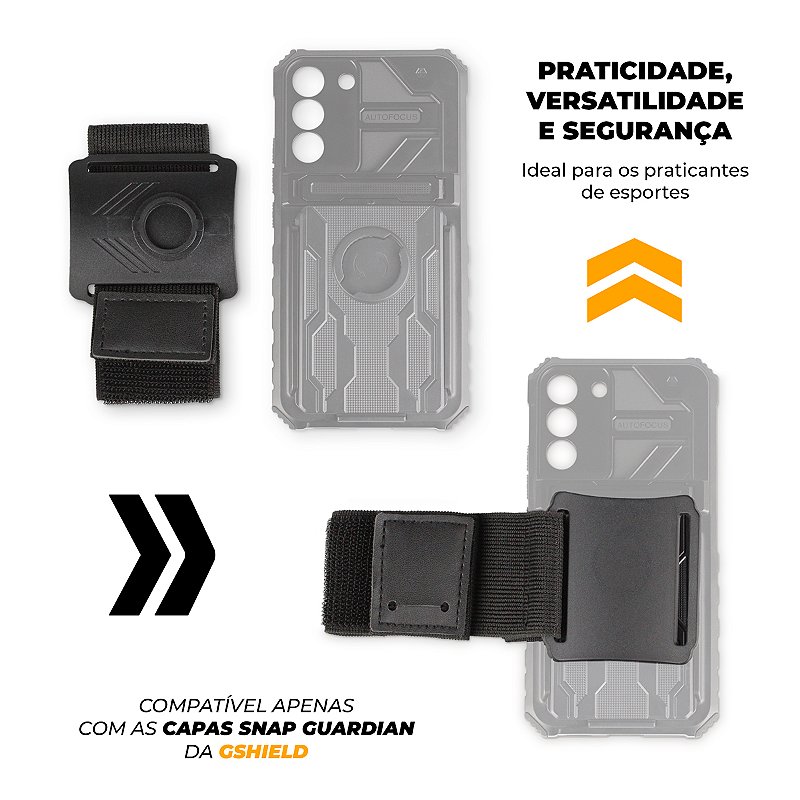 Kit Snap Guardian - Clip + Braçadeira + Capa para Xiaomi Poco X4 Pro 5G - Gshield
