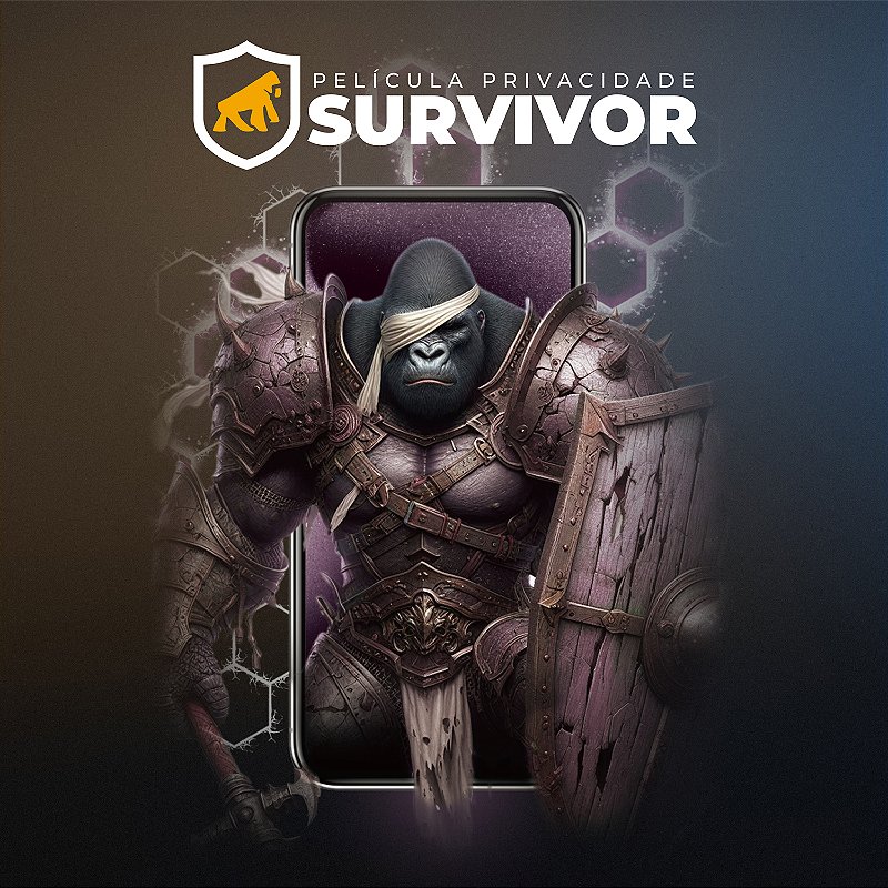 Película para iPhone 16 Pro Max - Privacidade com Aplicador - Survivor - Gshield