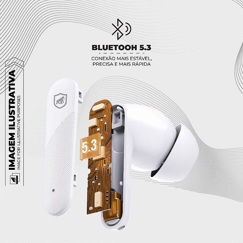 Earbuds - Fone de ouvido Bluetooth - Symetric - 2 Unidades - Gshield