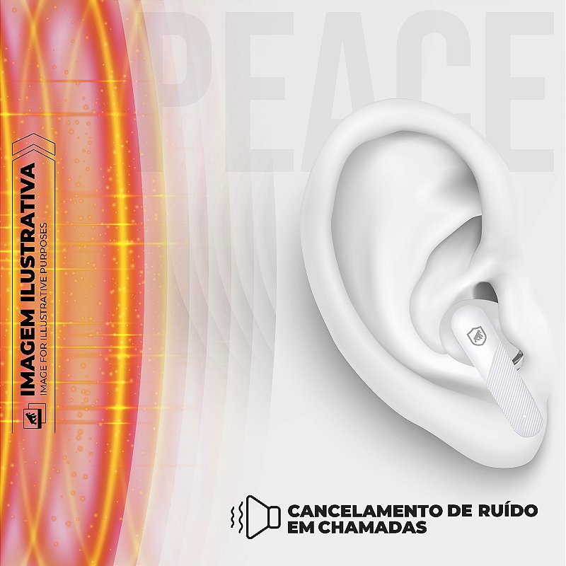Earbuds - Fone de ouvido Bluetooth - Symetric - 2 Unidades - Gshield