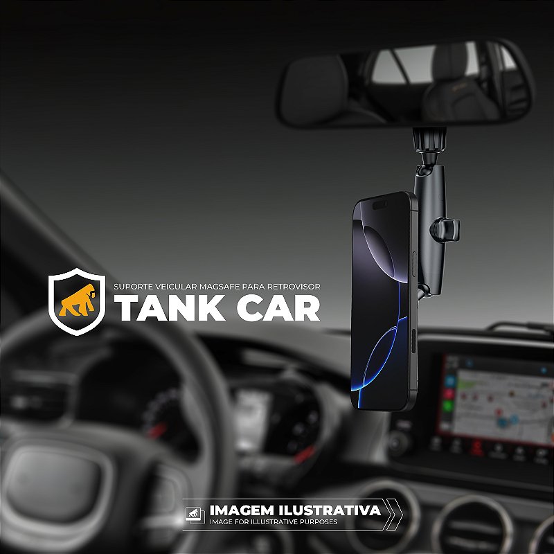 Suporte Veicular Magsafe para Retrovisor - Tank Safe - Gshield - foto 6