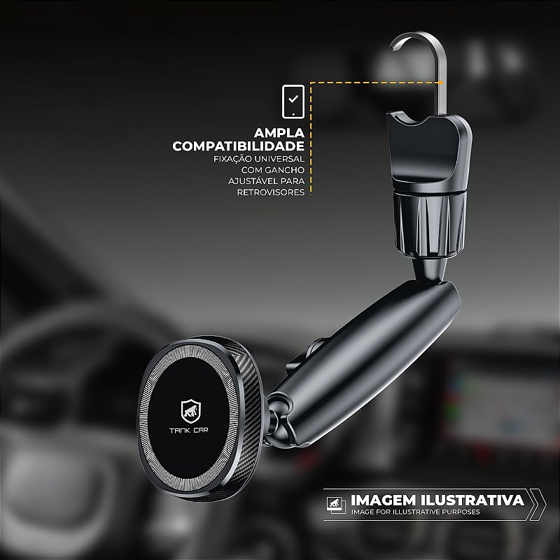 Suporte Veicular Magsafe para Retrovisor - Tank Safe - Gshield - foto 2