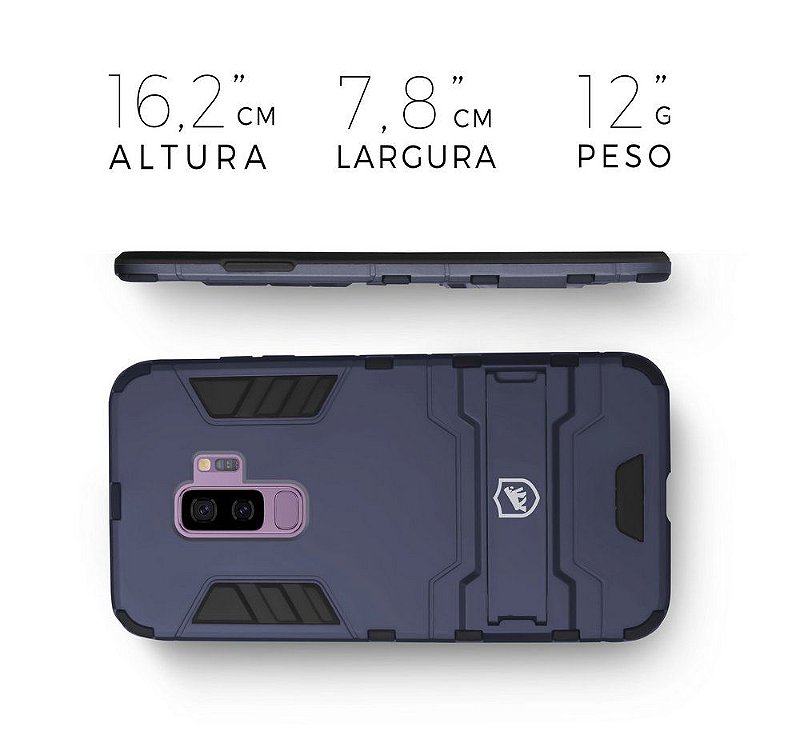 Capa Armor + Película de Nano Gel para Samsung Galaxy S9 Plus - Gshield