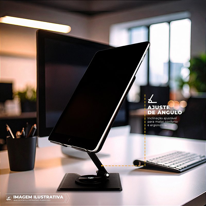 Suporte Metálico 360 - Discovery - Para Tablet / iPad - Preto - Gshield - foto 5