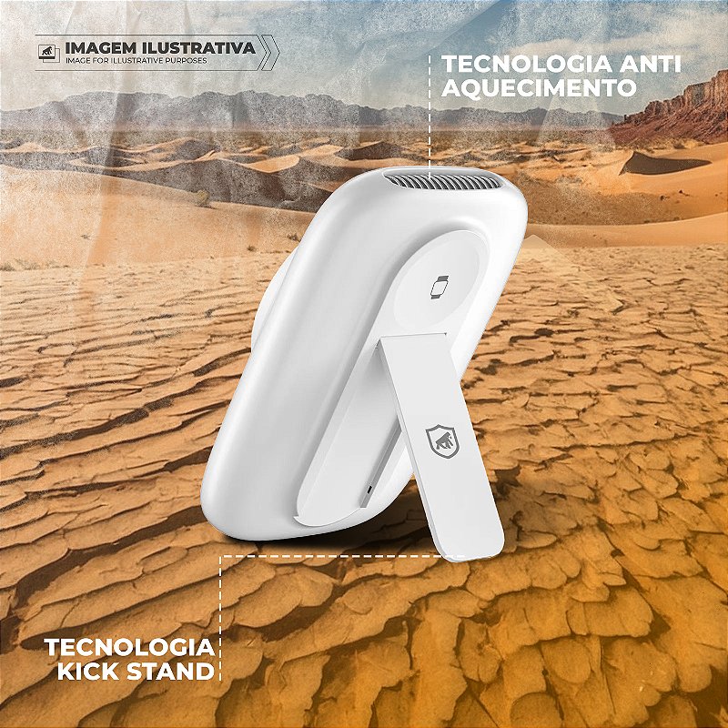 Carregador Portátil 2 em 1 Wireless Magsafe 10.000 mAh - Branco - Survivor - Gshield