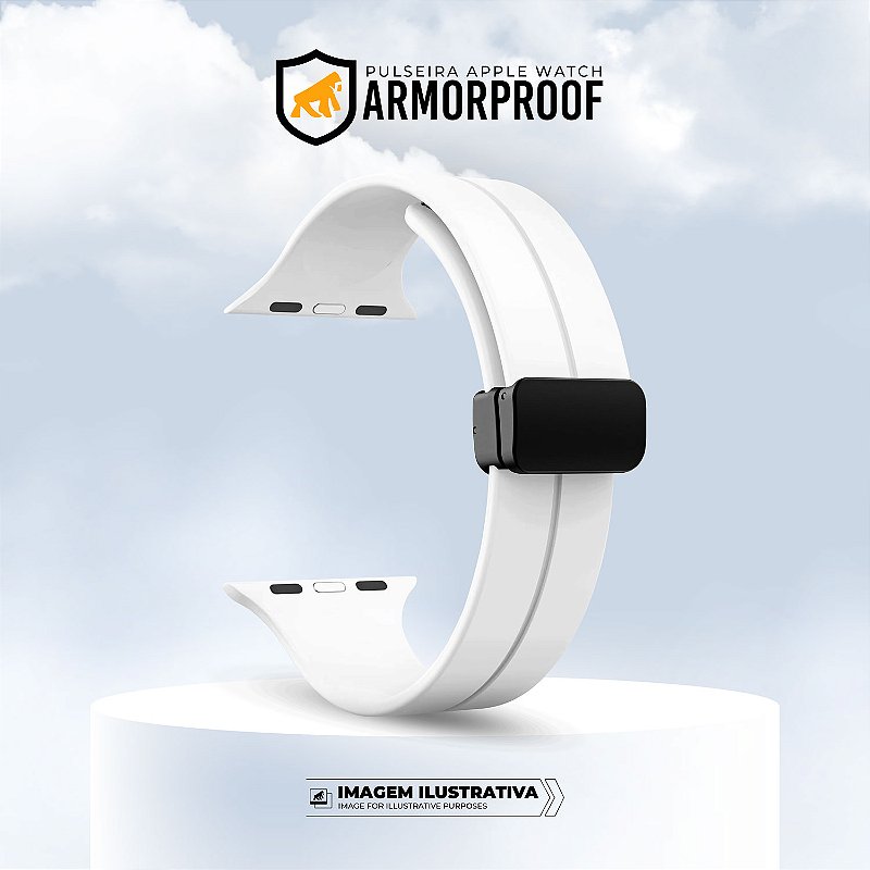 Pulseira para Apple Watch 42 / 44 / 45 / 49MM - Armorproof - Branca - Gshield