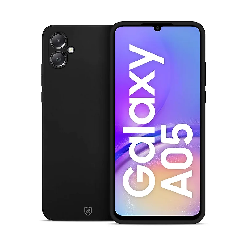 Kit Capa Silicon Veloz para Samsung Galaxy A05 + Ring Socket + Cordão - Preto - Gshield