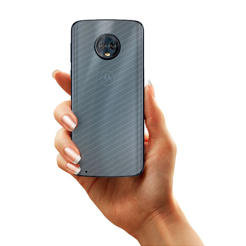 Película para Motorola Moto G6 - Traseira de Fibra de Carbono - Gshield - foto 3