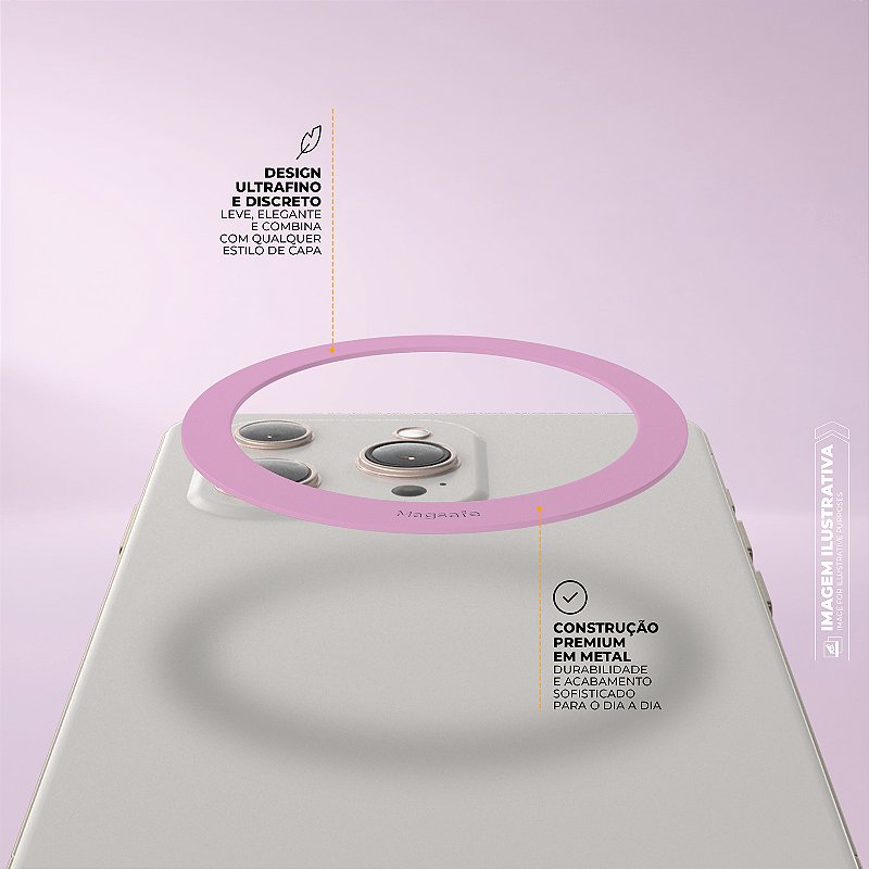 Anel Magsafe - Rosa - Gshield