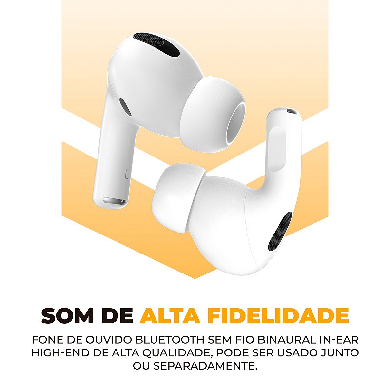 Fone de ouvido bluetooth GPro Air - Com Pop-up Connection + Fone de Ouvido Tipo C Dual Air - Gshield