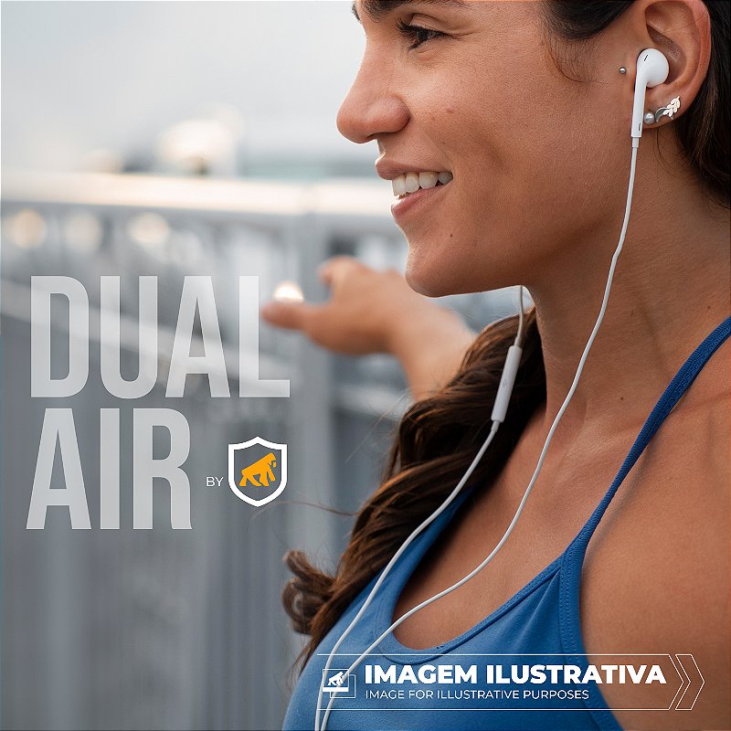 Fone de ouvido bluetooth GPro Air - Com Pop-up Connection + Fone de Ouvido Tipo C Dual Air - Gshield