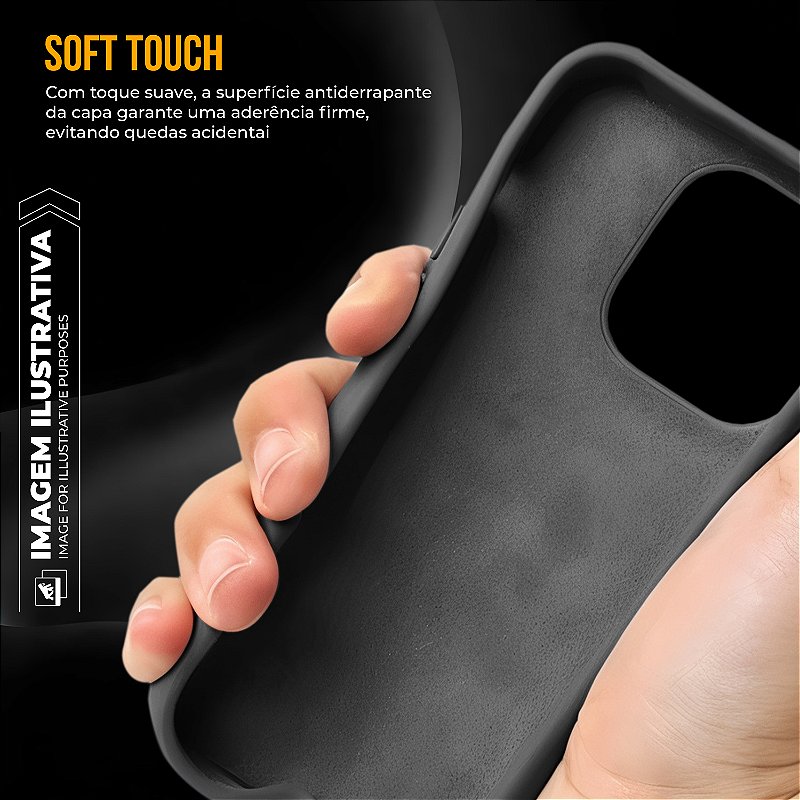 Kit Capa Silicon Premium e Película Hydrogel HD para iPhone 16 - Gshield