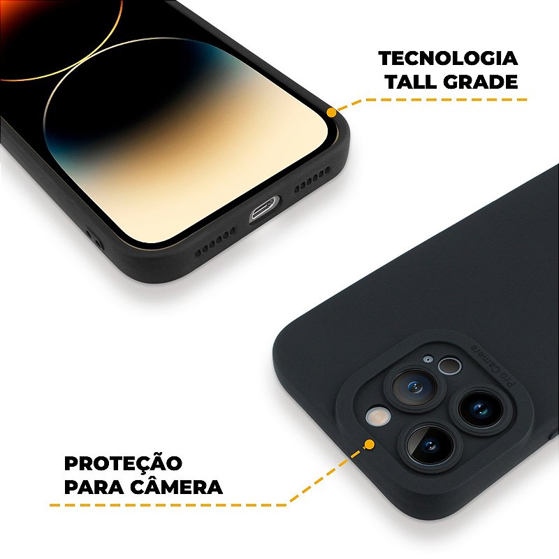 Capa para iPhone - Preta - Silicon Cloud - Gshield