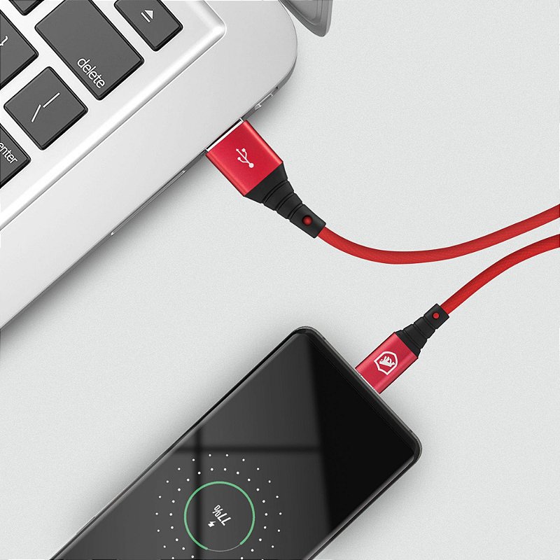 Cabo Tech Proof Vermelho Micro USB V8 (1,2m) - Gshield