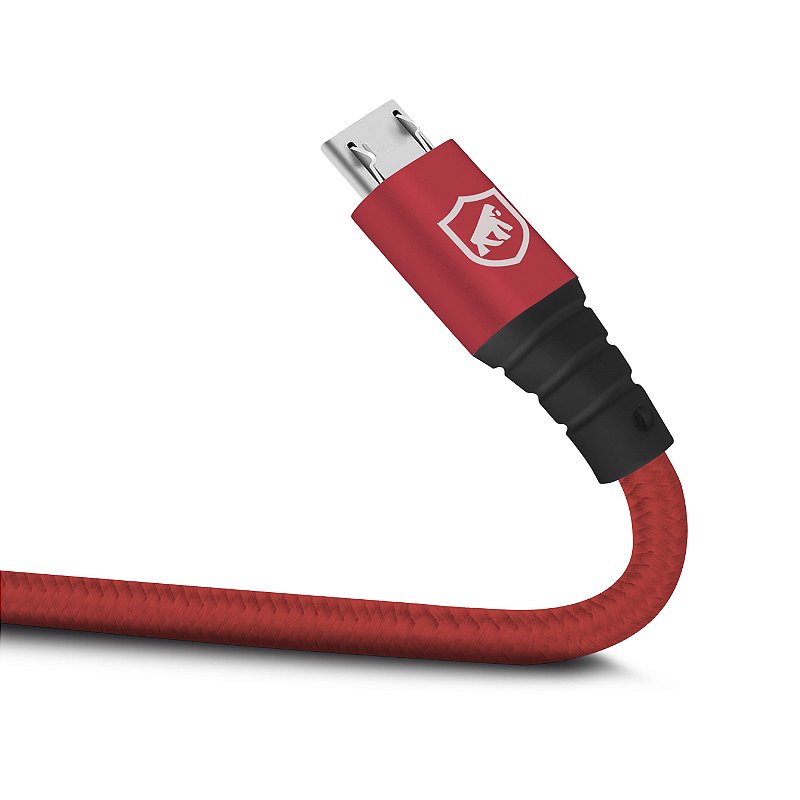 Cabo Tech Proof Vermelho Micro USB V8 (1,2m) - Gshield