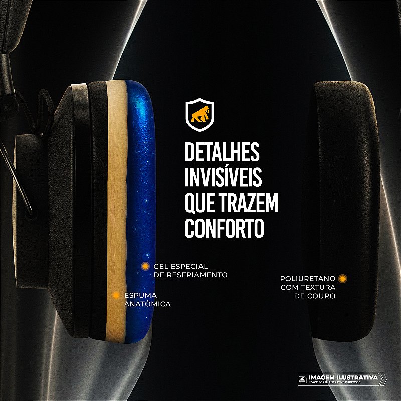 Headphone Bluetooth sem fio com ANC - Survivor - Gshield - foto 6