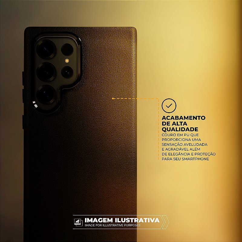 Capa para Samsung Galaxy S25 Plus - Couro Dual Magsafe - Preta - Gshield - foto 4