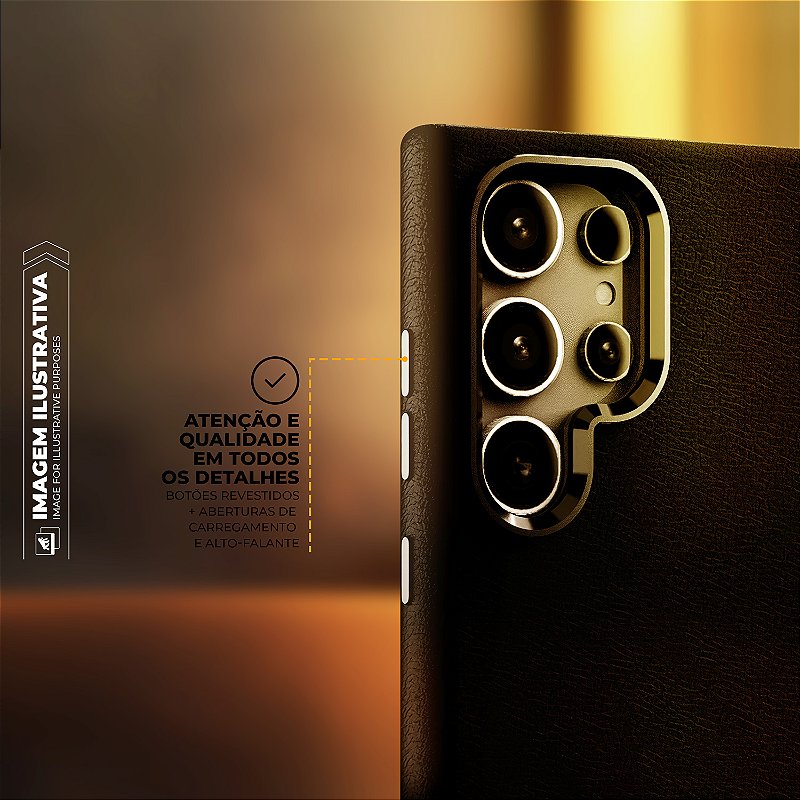 Capa para Samsung Galaxy S25 Plus - Couro Dual Magsafe - Preta - Gshield - foto 3