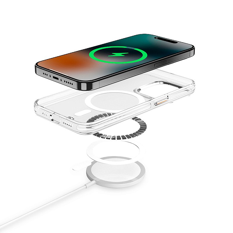 Capa para iPhone - MagSafe Crystal Armor - NÃO AMARELA - Gshield