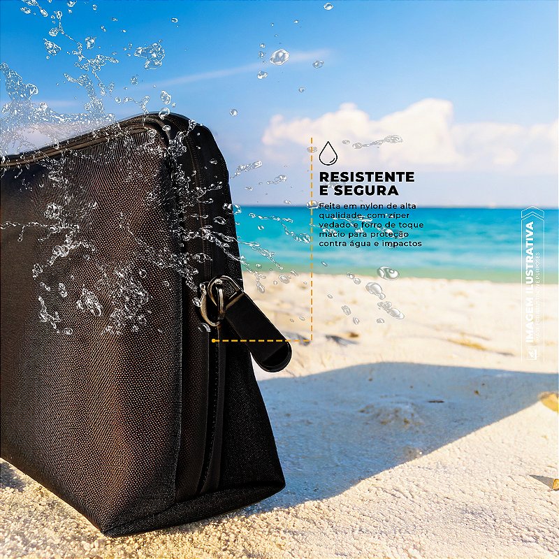 Necessaire Organizadora | Compacta, Impermeável e com Divisórias Internas - Discovery - Gshield - foto 4