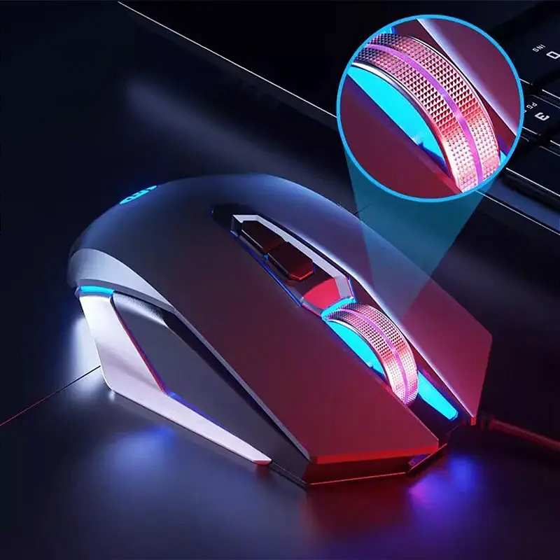 Mouse Gamer USB M220 - 4800 DPI - RGB - Preto - HP - foto 3