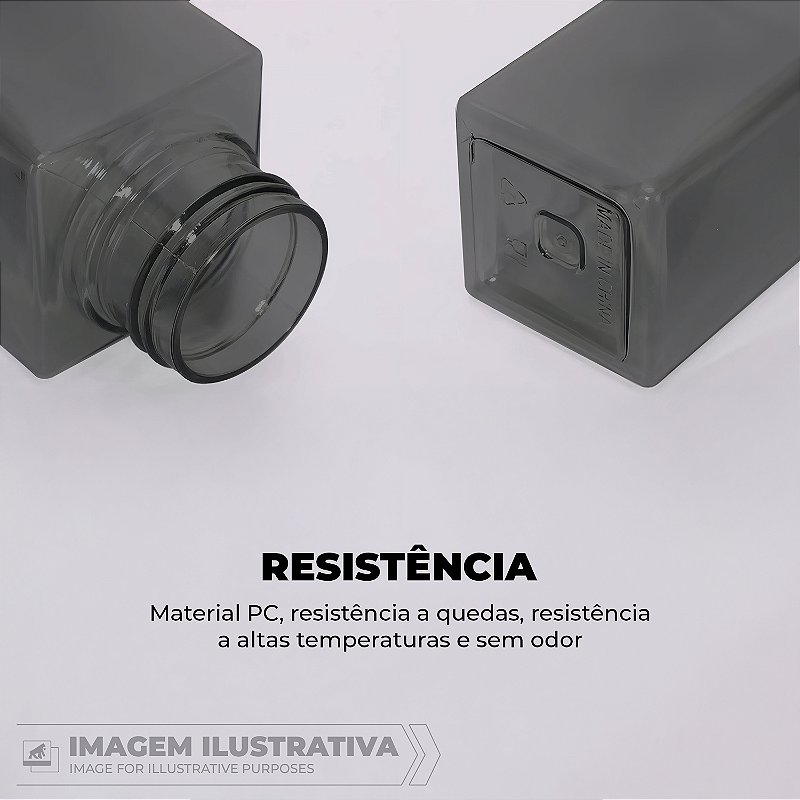 Garrafa 500ml com Vedação Antivazamento e Alça para Transporte - WaterShield - Gshield - foto 4