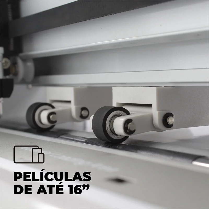 Máquina de Corte de Películas Film Express Pro - Até 16 polegadas - Preta +Película Film Express Transparente HD até 7'' 50 Unidades - Gshield