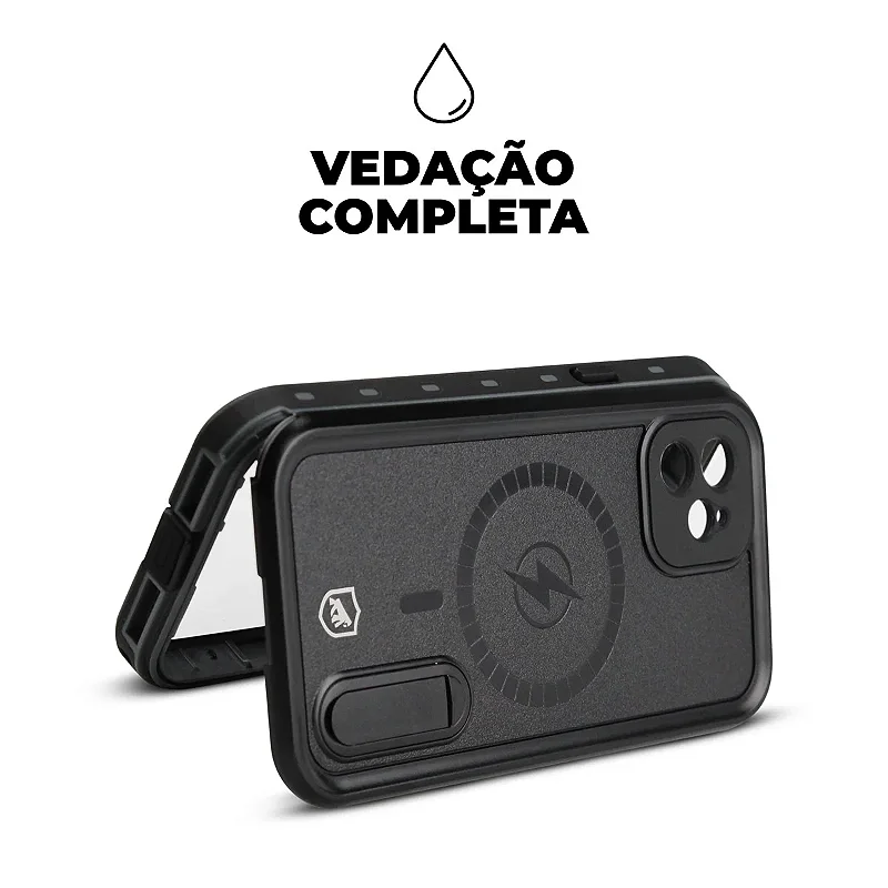 Capa à Prova D'Água Nautical Preta - APPLE / SAMSUNG - Gshield - foto 4