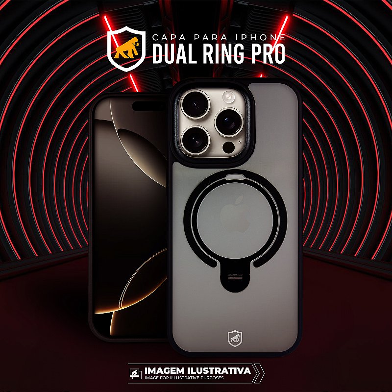 Capa para iPhone 16 - Dual Ring Pro - Gshield