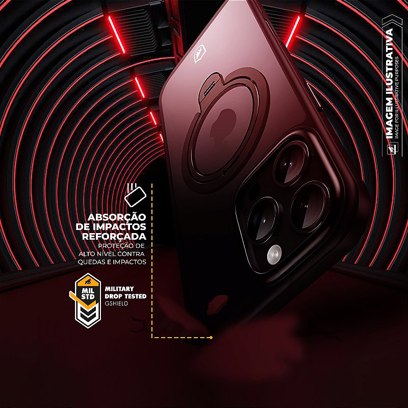 Capa para iPhone 16 - Dual Ring Pro - Gshield