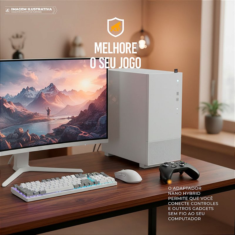 Adaptador Wi-Fi e Bluetooth 5.0 - 600Mbps, Dual Band 2.4G/5G, USB-A Plug & Play - Nano Hybrid- Gshield - foto 4