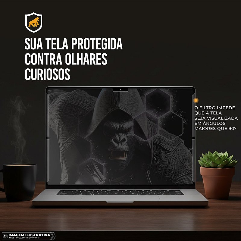 Filtro de Privacidade Removível para Notebook 15.6" - Gshield - foto 2