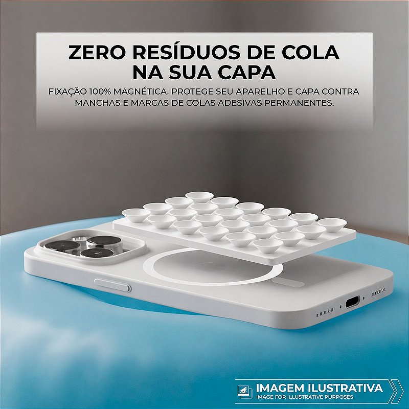 Suporte Ventosa Magnética MagSafe - Branca - Gshield - foto 4