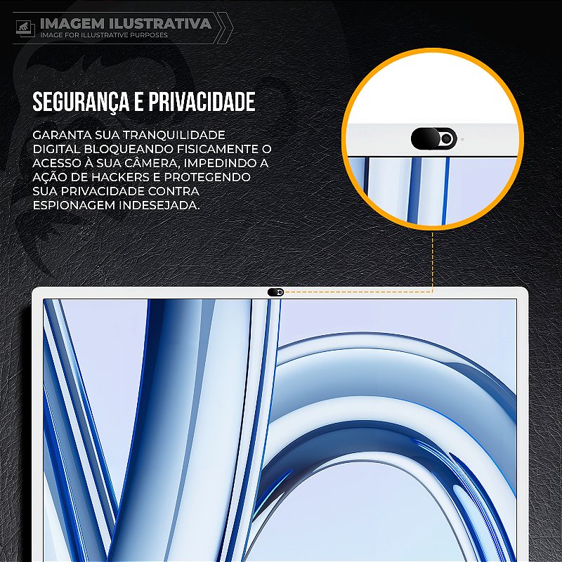 Protetor de Privacidade para Câmera - Ultra Slim 0,7mm, Deslizante e Universal para Notebook, Tablet e Smartphone - Gshield - foto 2