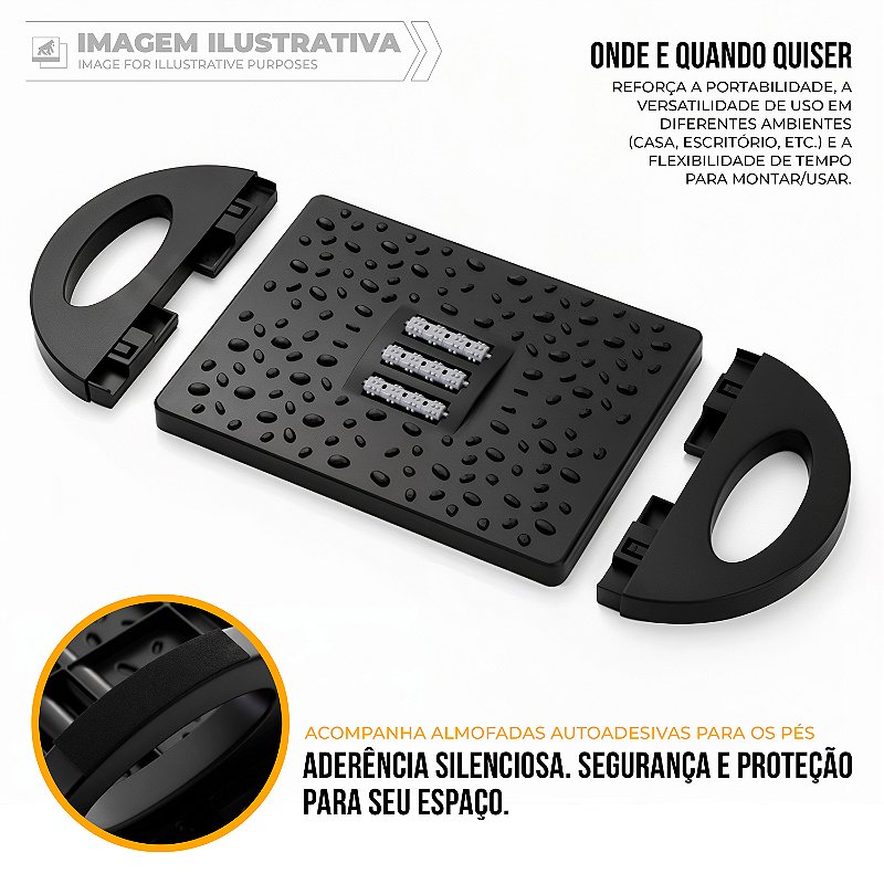 Apoio descanso Ergonômico para os Pés - Office Armor - Gshield