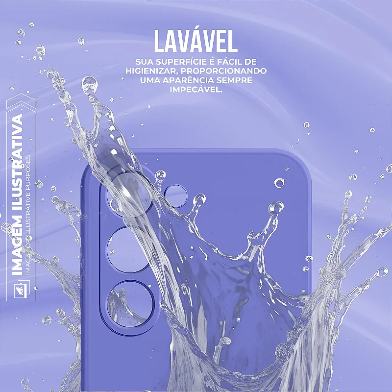 Capa para Samsung Galaxy A16 5G - Silicon Veloz - Lilás - Gshield - foto 5