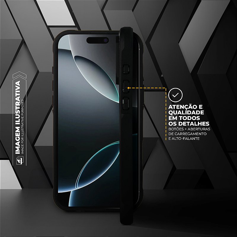 Capa para iPhone Air - Dual Shock Sense Preta - Gshield