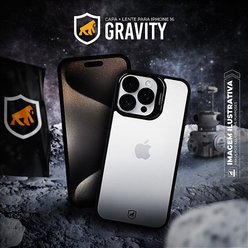 Capa para iPhone Air - Gravity Preta - Gshield