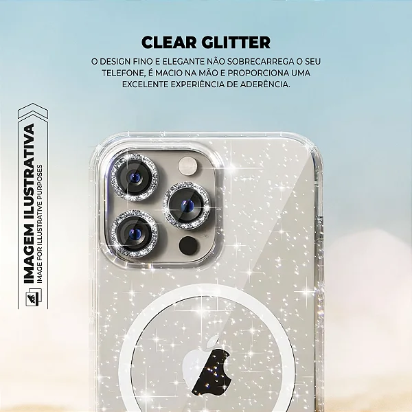 Capa para iPhone 17 - MagSafe Glitter - Gshield