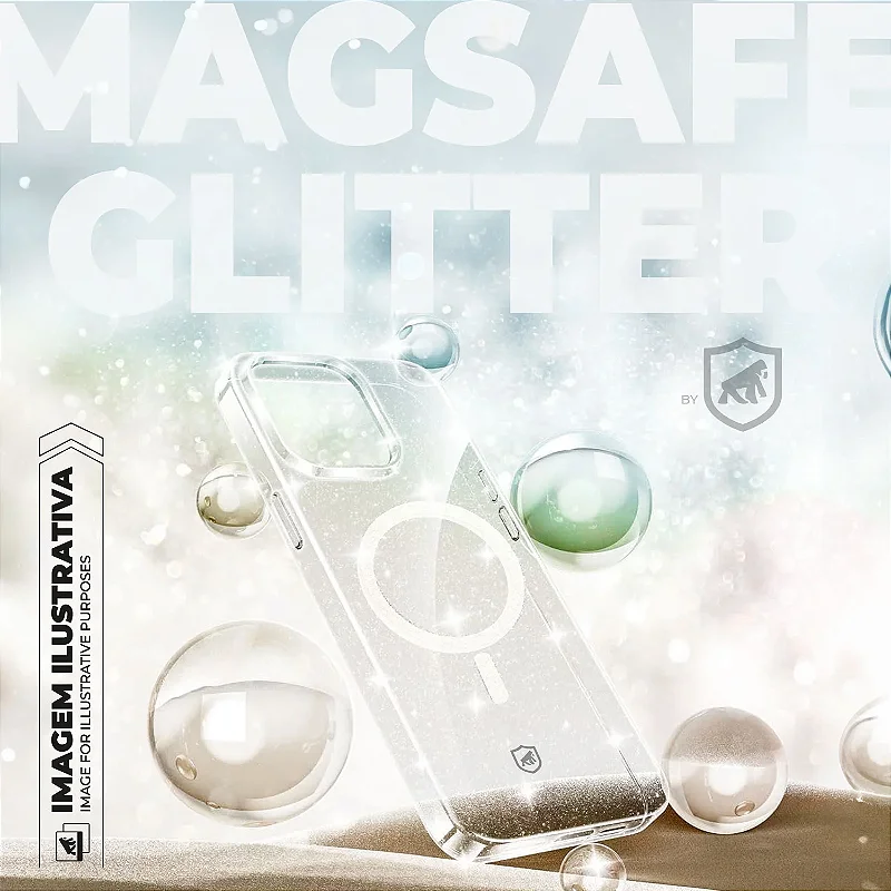 Capa para iPhone 17 - MagSafe Glitter - Gshield