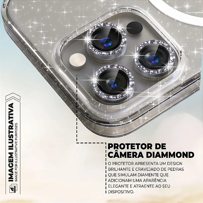 Capa para iPhone 17 Pro Max - MagSafe Glitter - Gshield - foto 2