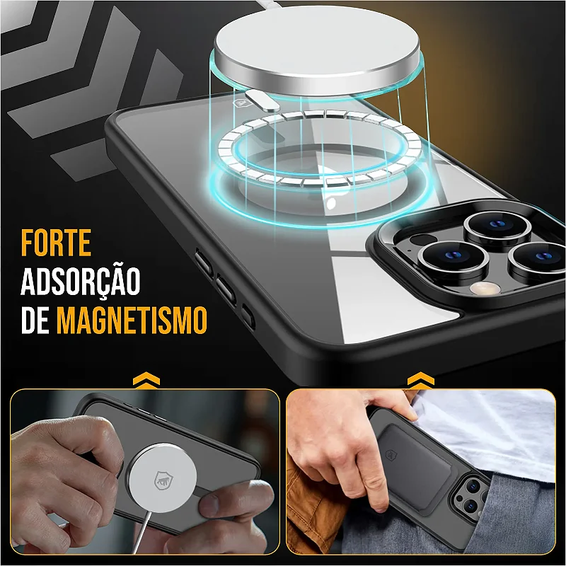 Capa MagSafe para iPhone 17 - Preta - Gshield - foto 5