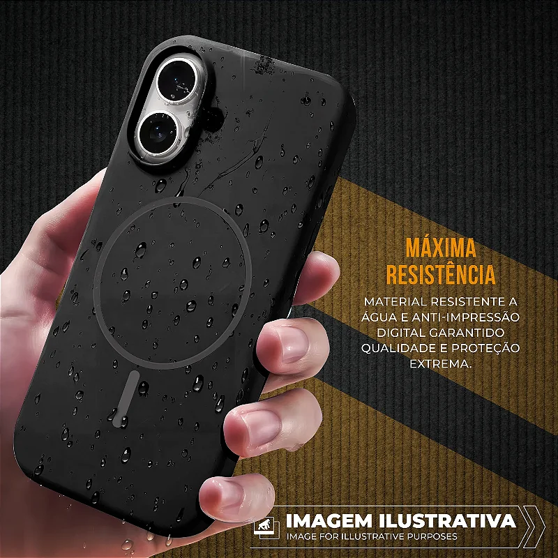 Capa para iPhone 17 Pro - Silicon Liquid Magsafe - Preta - Gshield - foto 4