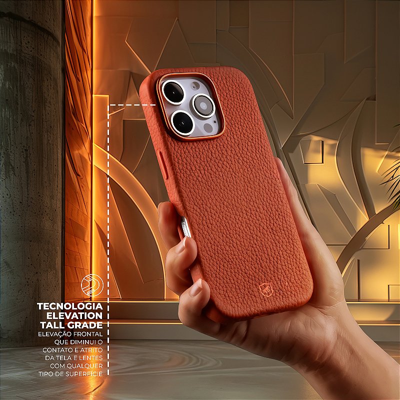 Capa para iPhone 17 Pro Max - Magsafe TechCouro - Marrom - Gshield - foto 2