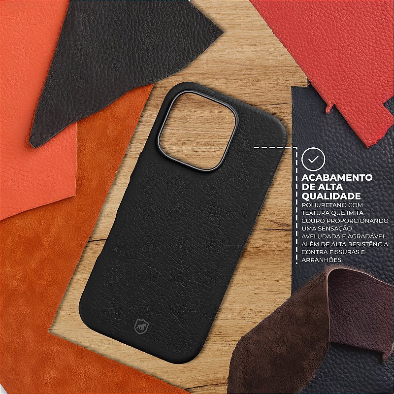 Capa para iPhone 17 Pro Max - Magsafe TechCouro - Marrom - Gshield - foto 4