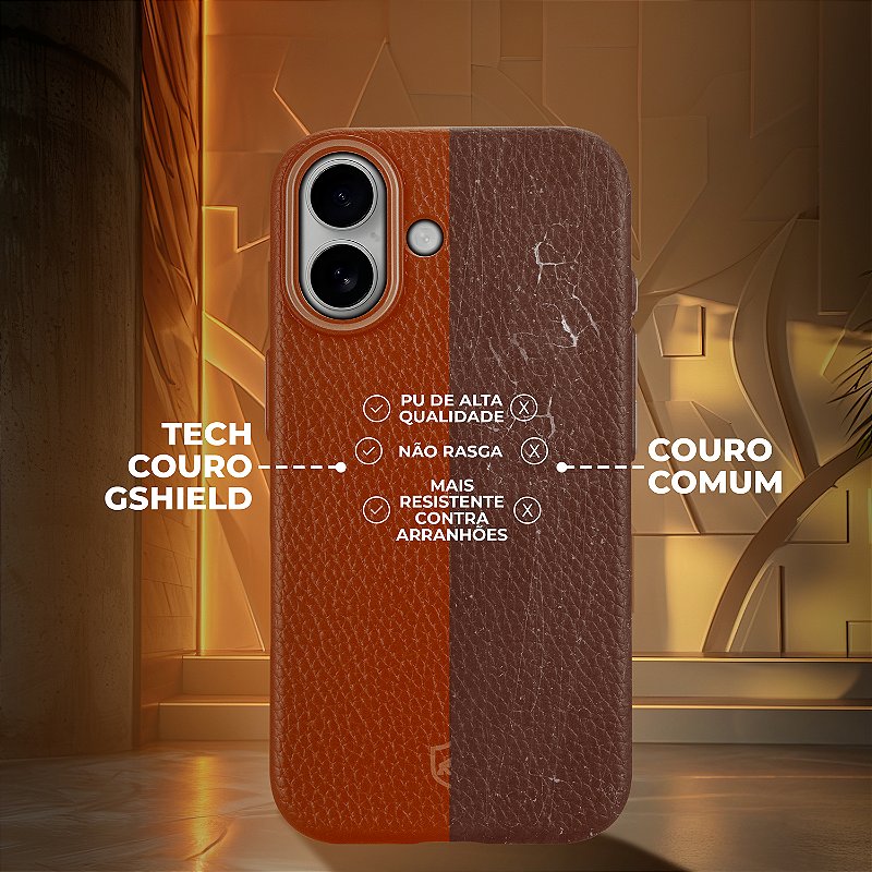 Capa para iPhone 17 Pro Max - Magsafe TechCouro - Preta - Gshield - foto 7