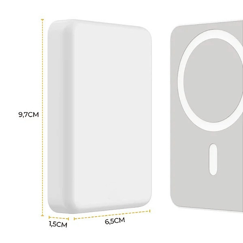 Carregador Portátil Wireless 5.000 mAh - Branco (Reembalado)