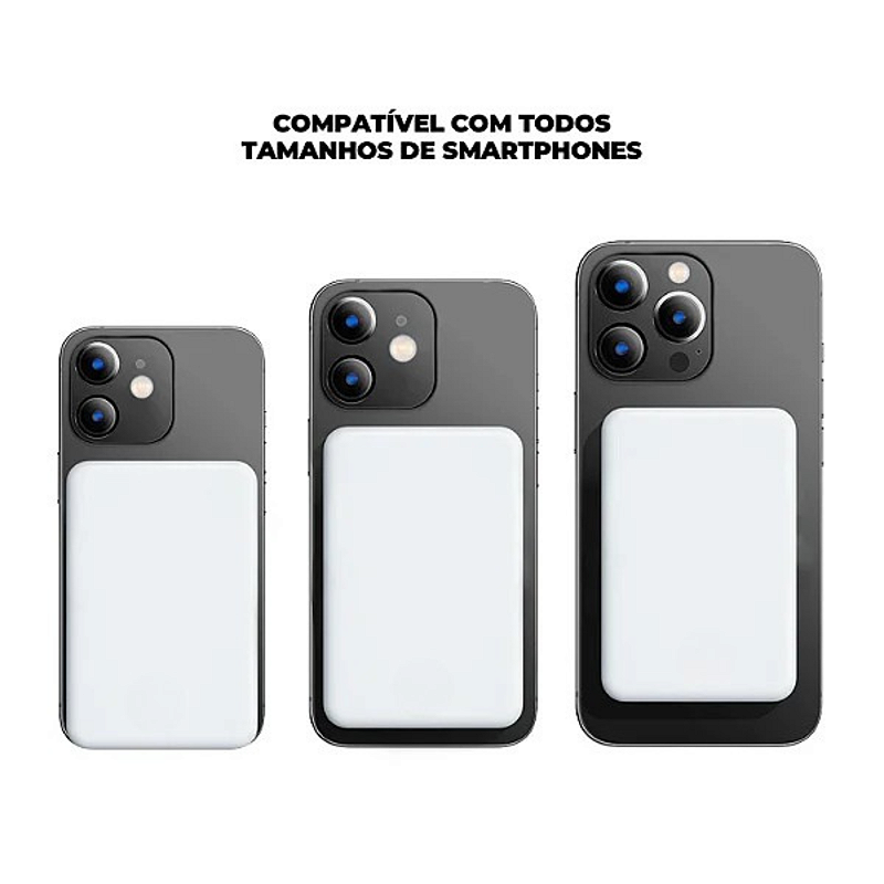 Carregador Portátil Wireless 5.000 mAh - Branco (Reembalado)