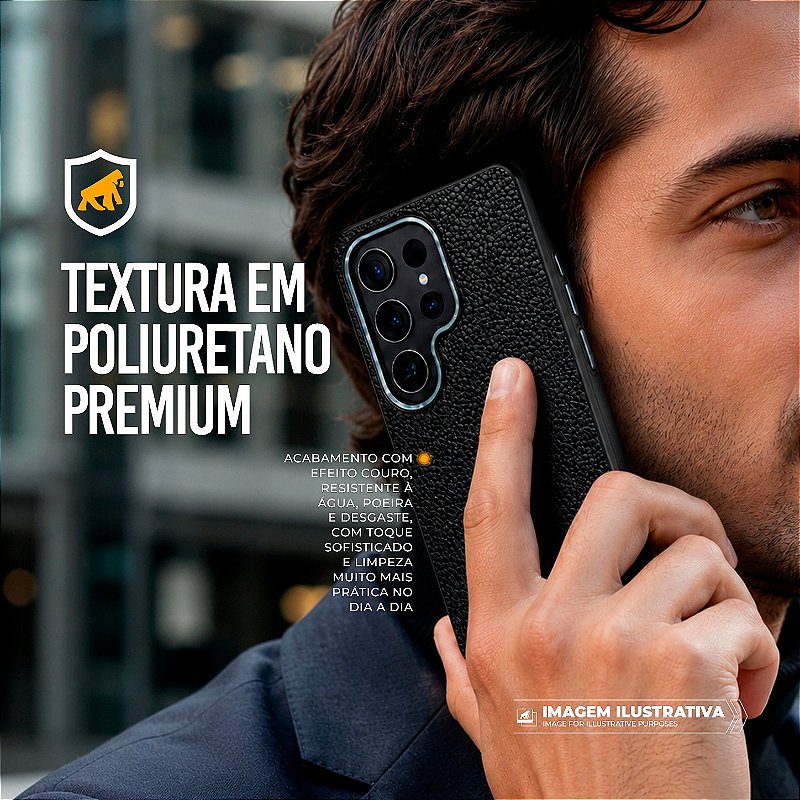 Capa para Samsung Galaxy S25 Ultra - Magsafe Tech Couro - Preta - Gshield